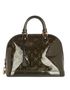 Vernis Alma PM Bag, &pound;750, Handbags, Blue, Patent Leather, Front view